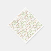 Bamboo Foliage Orientale Blätter Serviette (Ecke)