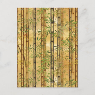 Bamboo Forest Chiyogami Postkarte
