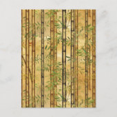 Bamboo Forest Chiyogami Postkarte (Vorderseite)