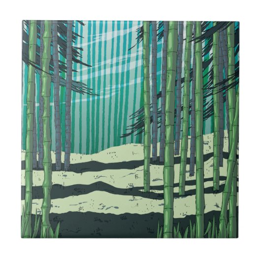 Bamboo Forest Fliese (Vorderseite)