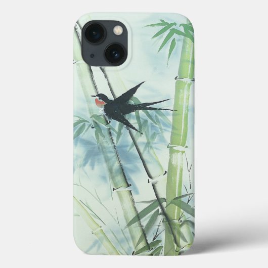Bamboo Forest - grüner Fall Mate iPhone Case (Rückseite)