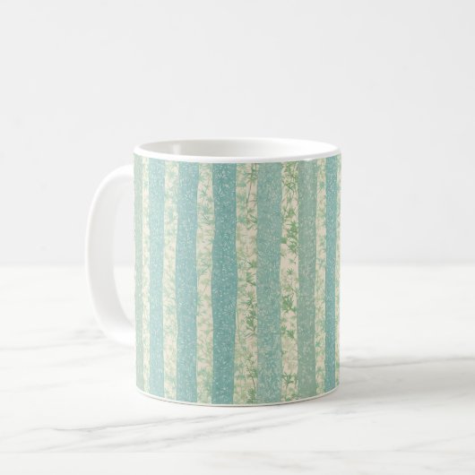 Bamboo Forest Stripe - Jade Breeze Mug Kaffeetasse (Vorderseite Links)