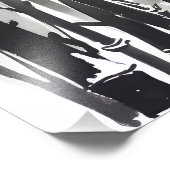 Bamboo Forest Tinte Malerei Fotodruck (Ecke)