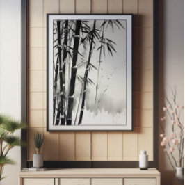 Bamboo Forest Tinte Malerei Fotodruck