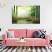 Bamboo Forest | Traditionelle chinesische Malerei Leinwanddruck (Insitu (Wohnzimmer))
