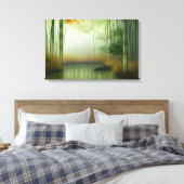 Bamboo Forest | Traditionelle chinesische Malerei Leinwanddruck (Insitu (Schlafzimmer))
