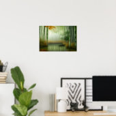 Bamboo Forest | Traditionelle chinesische Malerei Poster (Heimbüro)