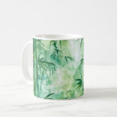 Bamboo Forest Watercolor Kaffeetasse (Vorderseite Links)