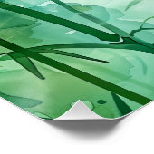 Bamboo Forest Watercolor Poster (Ecke)