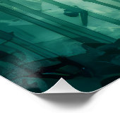 Bamboo Forest Watercolor Poster (Ecke)