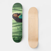 Bamboo Forest with Dark Woman Skateboard (Vorderseite)