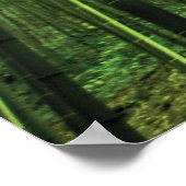 Bamboo Forest Zen Art Poster (Ecke)