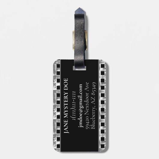 Bamboo Gepäckanhänger (Rückseite vertikal)