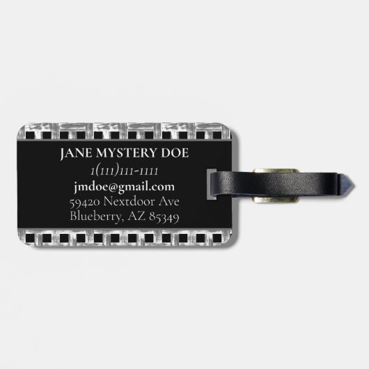 Bamboo Gepäckanhänger (Rückseite horizontal)