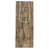 Bamboo Geschenktüte Für Weinflaschen (Vorderseite)
