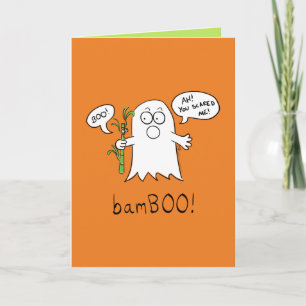 BamBOO Ghost Halloween Grußkarte Karte