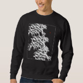 Bamboo Graphic Bamboo Silhouette Botanical White a Sweatshirt (Vorderseite)