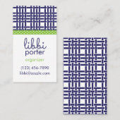 Bamboo & Grosgrain Personalisierte Visitenkarten Visitenkarte (Vorne/Hinten)