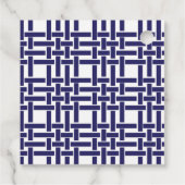 Bamboo & Grosgrain Personalisiertes Geschenk oder Geschenkanhänger (Rückseite)