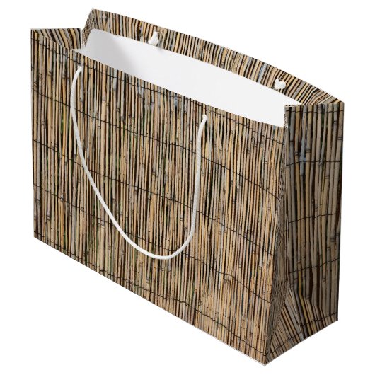 Bamboo Große Geschenktüte (Rückseite Schrägansicht)