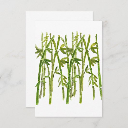 Bamboo Group sagt Danke Karte (Vorne/Hinten)