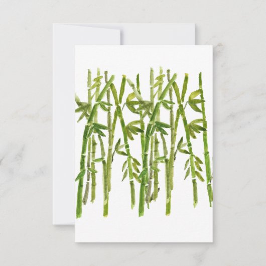 Bamboo Group Stems Dankeskarte (Vorderseite)