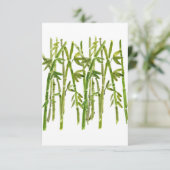 Bamboo Group Stems Dankeskarte (Stehend Vorderseite)
