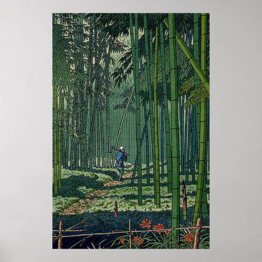 Bamboo Grove von Saga Fujishima Takeji Poster (Vorne)