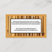 Bamboo Hintergrund Visitenkarte (Rückseite)