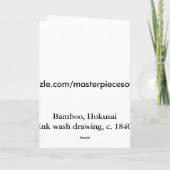 Bamboo, Hokusai japanische Kunst der Bildenden Kun Karte (Rückseite)