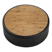 Bamboo Holztextur Look Eishockey Puck (3/4)