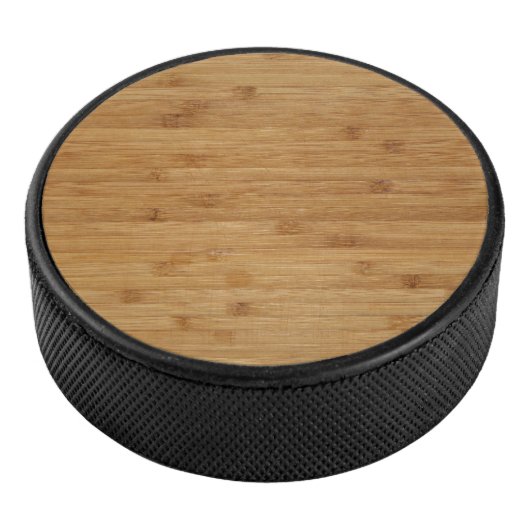 Bamboo Holztextur Look Eishockey Puck (3/4)