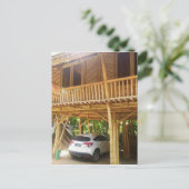 Bamboo House in Bali Postkarte (Stehend Vorderseite)