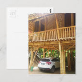 Bamboo House in Bali Postkarte (Vorne/Hinten)