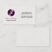 Bamboo Icon | Hintergrund Papiertextur Visitenkarte (Vorne/Hinten)