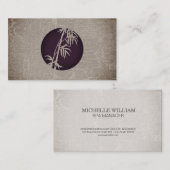 Bamboo Icon | Hintergrund Visitenkarte (Vorne/Hinten)