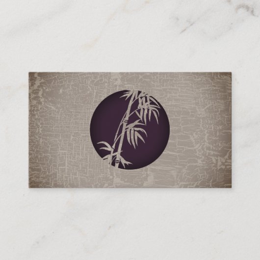 Bamboo Icon | Hintergrund Visitenkarte (Vorderseite)