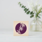Bamboo Icon Quadratische Visitenkarte (Stehend Vorderseite)