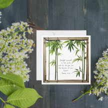 Bamboo individuell anpassbare Bibelvers-Flachkarte