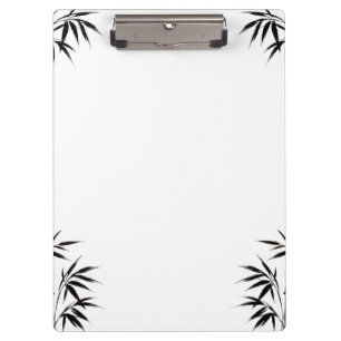 Bamboo Ink Illustration - Zen Design Klemmbrett