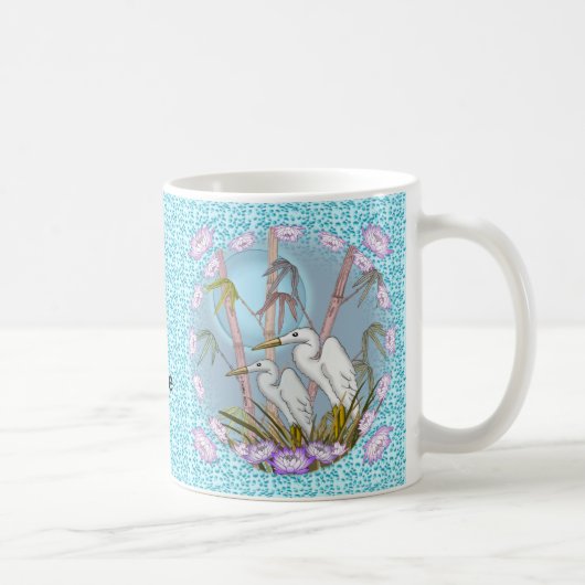 Bamboo-Kranich-Tasse Kaffeetasse (Rechts)