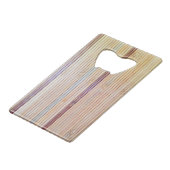 Bamboo Kreditkarten Flaschenöffner (Rückseite Schrägansicht)