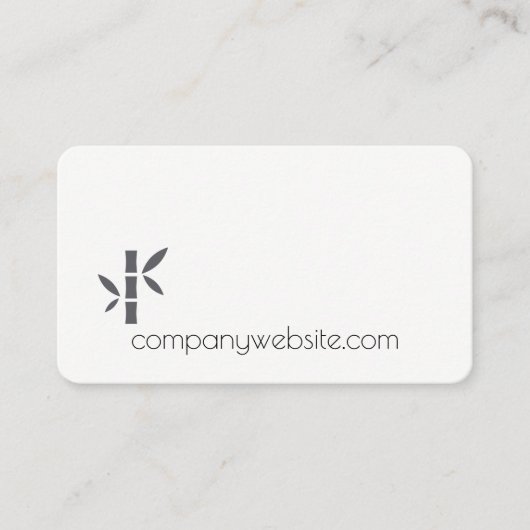 Bamboo Landscaping Wellness-Center Visitenkarte (Vorderseite)