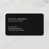 Bamboo Landscaping Wellness-Center Visitenkarte (Rückseite)