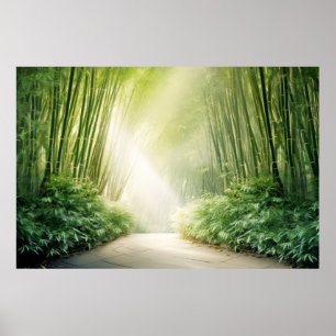 Bamboo Landschaftsmedizin Ruhe Poster