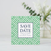Bamboo Lattice Save the Date (Stehend Vorderseite)