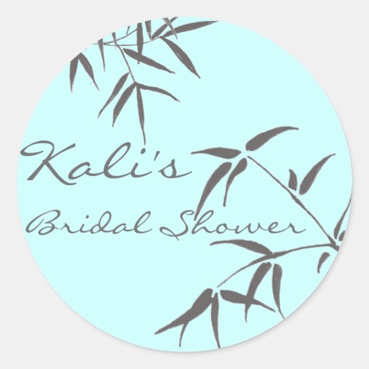 Bamboo Leaf Bridal Stickers (Vorderseite)