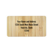 Bamboo-Look Adressaufkleber (Vorne)