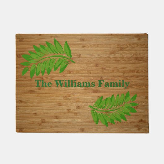 Bamboo Look Custom Door Mat Fußmatte (Vorderseite)