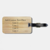 Bamboo-Look Gepäckanhänger (Rückseite horizontal)